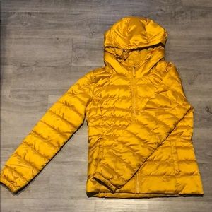 Only yellow fall jacket